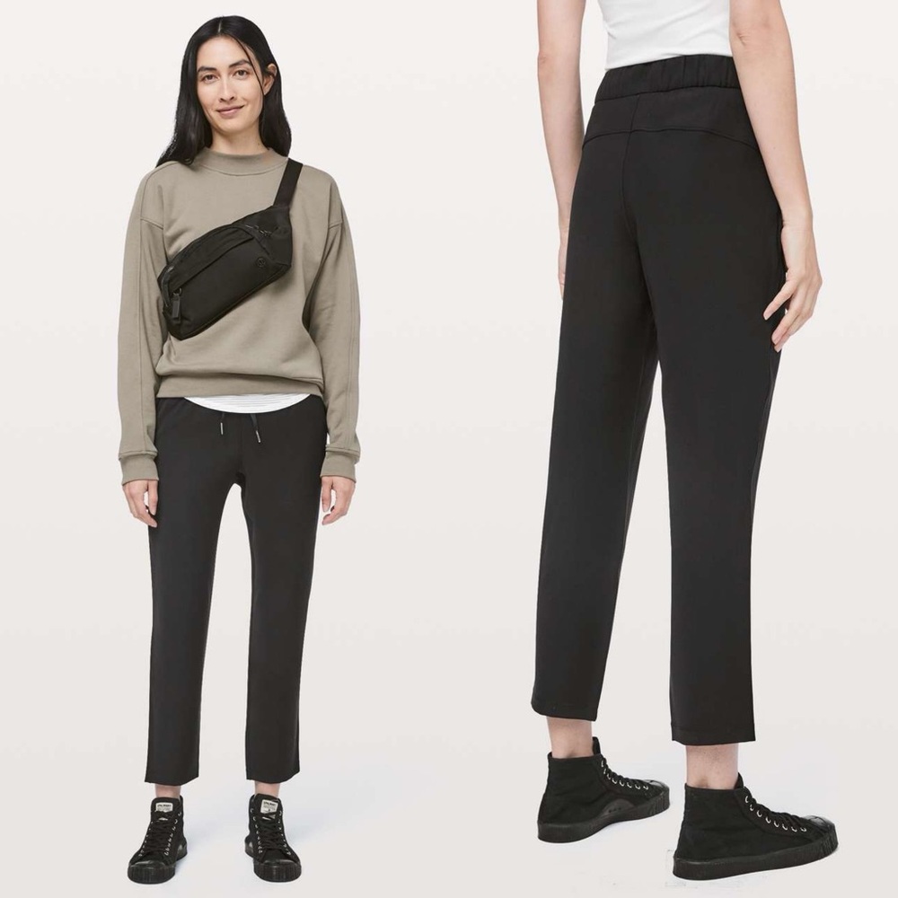 Lululemon On the Fly 7/8 Pant *Woven - Black - Size 8